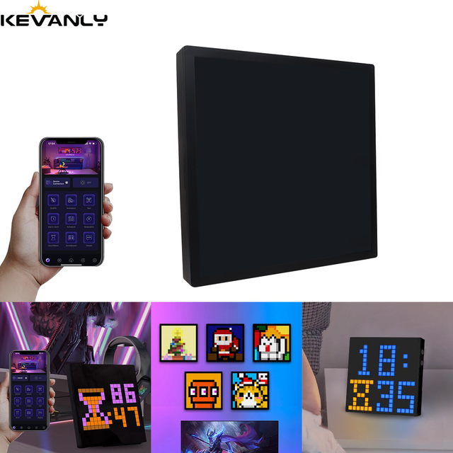 High Quality Led Electricity Pixel Cartoon Display Screen With App Control DIY Digital Smart Decorate Adjustment Light