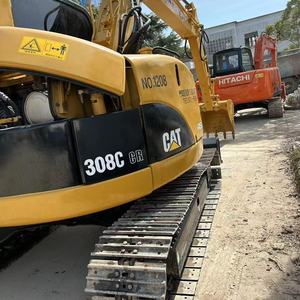 Excavatrice sur chenilles d'occasion Cat308C de 8 tonnes, petite, d'occasion, en bon état avec - Product Image 5