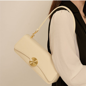 Bolso Bandolera de Cuero Genuino, Diseño Simple, Elegante, para Mujer, Bolso de Hombro - Product Image 2