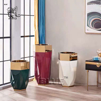 BLVE Métal Art Pots De Fleurs Design Moderne Intérieur Maison Vase En Acier Inoxydable Irrégulier Pot De Fleurs