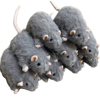 Peluche de Rat Amusante Personnalisée OEM, Jouet en Peluche Souris Réaliste, Poupée en Peluche Douce, Cadeau d'Anniversaire Nouveauté, Vente en Gros