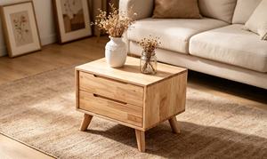 Modern Wood Sideboard with 2 <b>Drawers</b> Midcentury Design <b>Storage</b> Cabinet <b>for</b> Living Room Home Furniture - Product Image 5