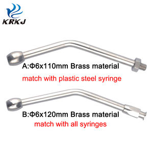 CETTIA KD126 จับคู่เข็มฉีดยาทองเหลืองวัสดุโค้งฉีดแคนนูลาแช่สําหรับสัตว์ช่องปาก - Product Image 2