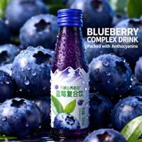 Antioxidanten drank rauwe bosbes ongefilterd sap gepasteuriseerd stabiel gehomogeniseerd zure bessendrank nectar fruitdrank