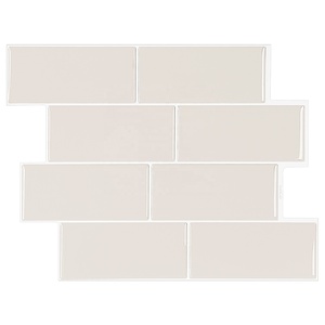 Carreaux à peler et <span class=keywords><strong>coller</strong></span> beiges pour mur panneaux muraux en vinyle auto-adhésifs autocollant 3D à <span class=keywords><strong>coller</strong></span> <span class=keywords><strong>sur</strong></span> <span class=keywords><strong>carrelage</strong></span> dosseret décoration murale intérieure - Product Image 1