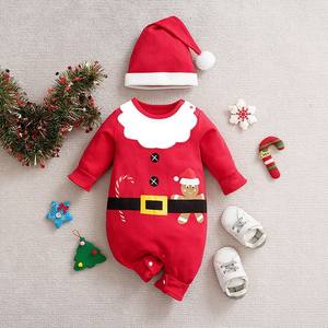 Wholesales <strong>Christmas</strong> Wither Printed Onesie for <strong>Baby</strong> Boys Girl <strong>Newborn</strong> Long Sleeve Romper <strong>Outfit</strong> - Product Image 4
