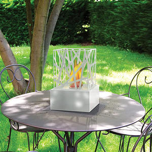 Metallo quadrato Desktop pozzo del fuoco con elemento di riscaldamento decorativo da tavolo alcol <span class=keywords><strong>camino</strong></span> da tavolo - Product Image 2