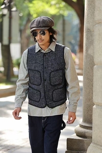 <span class=keywords><strong>Gilet</strong></span> Invernale da Uomo in Lana, Casual ed Elegante, Traspirante, Marrone <span class=keywords><strong>con</strong></span> Collo a Girocollo, per Abbigliamento Formale - Product Image 6
