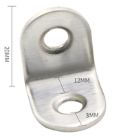 Vhxd — support d'angle en fer galvanisé personnalisé, support d'angle en L avec trous pour armoire de meuble