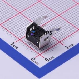 TS-1038-A2B3-D2 Tactile Switch Through hole,6x6mm Switch Single Pole Single Throw Round Button Right Angle Insert 6mm - Product Image 2
