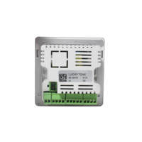Amplificador de pared de 2 canales de 2x25W con pantalla de color y perilla para sistema de hogar inteligente, sistema de audio doméstico, comercial, centros comerciales y hoteles