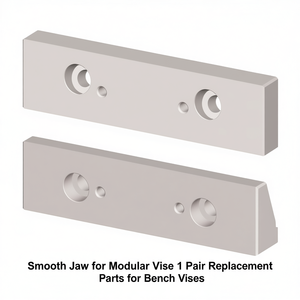 Mandril liso para tornillo de banco modular, 1 par de piezas de repuesto para tornillos de banco - Product Image 2