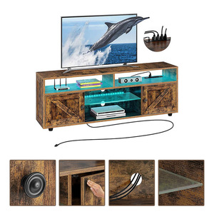 New cross-border style coffee table and <b>TV</b> <b>stand</b>, simple and stylish living room furniture with ambient lighting, wholesale. - Product Image 4
