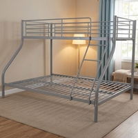 Lit superposé moderne en métal à prix abordable, cadre de lit double pour chambre à coucher, hôtel, école, hôpital, dortoir scolaire