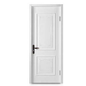 ประตูไม้เนื้อแข็งสไตล์ยุโรปประตูแกว่งและบานเลื่อนเข้าห้องนอนประตูไม้ด้านในห้องน้ำเคลือบด้วยธรรมชาติ - Product Image 2