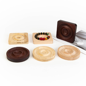 Wooden Jewelry Tray For Bracelets And Accessories Display Teak Walnut Modern Simple Style Photography Prop - Product Image 2