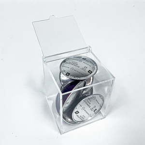 Yun Zhuo Acrylic Flip Top Storage Box Rectangle <b>Clear</b> Office Organizer Dustproof Desktop <b>Container</b> YZ-861219 - Product Image 1