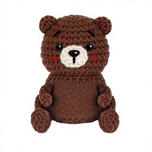 Oso de Algodón Hecho a Mano CheriGift, Regalo para <span class=keywords><strong>Cumpleaños</strong></span> de <span class=keywords><strong>Hermana</strong></span>, San Valentín, Navidad, Talla Única, Tejido a Mano, China - Product Image 5