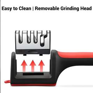 High Quality Detachable 3-in-1 <b>Scissors</b> Knife <b>Sharpener</b> Ceramic Tungsten Steel Stainless Steel 4 and 3 Stage Knife <b>Sharpener</b> - Product Image 2