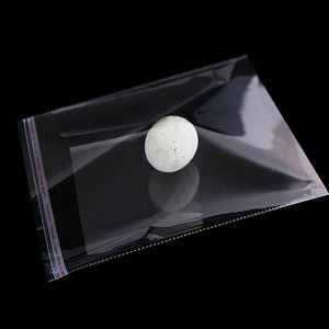 Self Adhesive Bag with Hook for Small Gift Jewelry Earrings Packaging Bags Clear Opp Resealable Plastic Customized Package Bopp