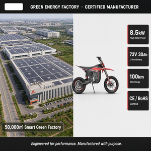 Nueva Motocicleta Todoterreno para Adultos de 72V 30Ah 8.5kW, Color Rojo, 2024, Autonomía de 100 km, Certificación CE, para Conducción de Aventura - Product Image 4