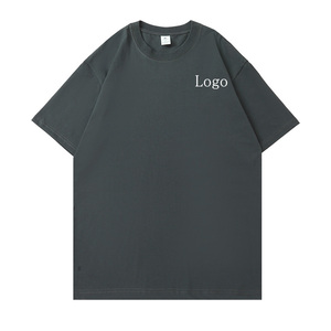 T-shirts personnalisés pour hommes T-shirt uni surdimensionné de haute qualité Logo personnalisé T-shirt grande taille Casual - Product Image 3