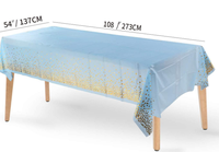 Nouvelle nappe bronzée à pois, nappe jetable à pois noirs et dorés pour fête de mariage, nappe à pois roses et dorés