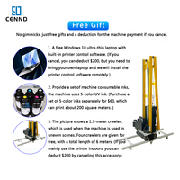 Impresora de Tarjetas y Tubos de Alta Definición UV DX7 3D Vertical de Pared LC-A2 de 6 Colores