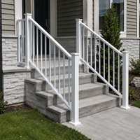 Rampe d'escalier et balustrade de balcon modernes en alliage d'aluminium de luxe pour extérieur, antirouille et étanche, pour l'Australie