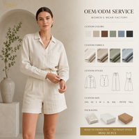 Ensemble chemise et short en lin Yegao pour femme – Vêtements en gros, chemises pour femme, fabrication directe sur mesure OEM ODM