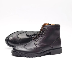 Mocassins de bureau pour hommes en cuir véritable, à enfiler, à bout fermé, antidérapants, imperméables, légers, à motif floral, evergreen - Product Image 3