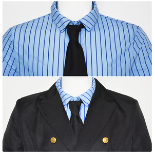 Costume de cosplay Sanji, costume noir à double boutonnage avec chemise bleue et jaune pour les 14 ans et plus - Product Image 4
