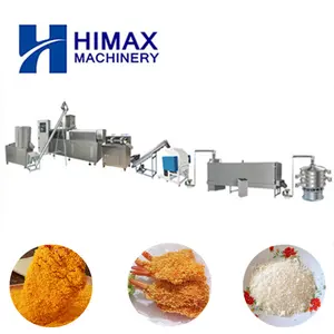 Fully Automatic Breadcrumbs Production Line Frying Beefsteak Chicken Crispy Flavor Breadcrumbs Processing Line