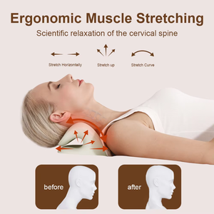 Nuevo cuello eléctrico con funda de almohada de terapia magnética, almohadas relajantes para cuello y hombros, dispositivo de tracción cervical - Product Image 5