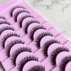 Vente en gros de marque privée 10 paires de faux cils 5D vison Faux cils naturels Faux cils de vison bande <span class=keywords><strong>russe</strong></span> cils - Product Image 3