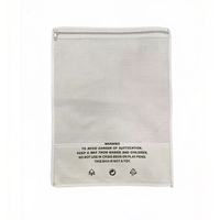 Sac zippé en non-tissé laminé avec fenêtre transparente, écologique, pour le commerce électronique de vêtements, sac de rangement pour vêtements