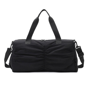 Custom Logo Yoga Sports Fitness <b>Bag</b> Polyester Zipper Dry Wet Separation Independent Shoe Compartment Hard Shell Travel <b>Bag</b> - Product Image 1