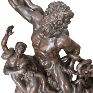 Célèbre marbre grec Laocoon et fils Statue en bronze Figurine artisanale en métal coulé à la main Sculpture complexe par Metal <span class=keywords><strong>Craft</strong></span> - Product Image 3
