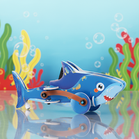 Kit de robot requin STEM, requin bionique à assembler soi-même, jouet éducatif scientifique pour enfants