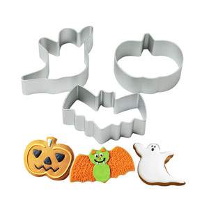 Halloween Cookie Cutters Pumpkin Ghost Bat Aluminum Alloy Baking Molds For Cookies And Pineapple Cakes - Product Image 5