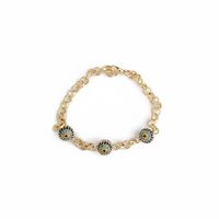 Abalorio de moda de latón auténtico para pulsera
