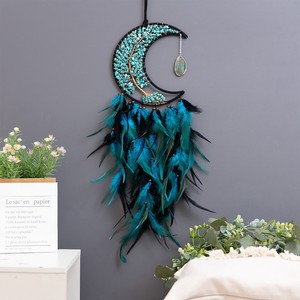 Variedad de Atrapasueños de Árbol de la Vida con Grava Natural, Adornos Colgantes de Plumas Coloridas y Campanas de Viento <span class=keywords><strong>para</strong></span> Decoración de Pared - Product Image 2