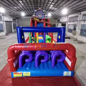 Castillo inflable con pista de obstáculos, tipo rueda gigante, para fiestas infantiles. - Product Image 3