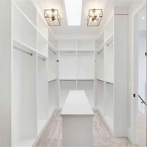 Últimos Diseños Modernos de Armario Vestidor Plegable de Madera con Estantes Ajustables para Dormitorio y Villa - Product Image 1