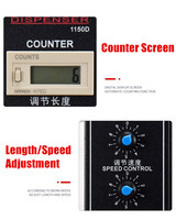 FYJ 1150D Machine à éplucher les étiquettes de 5 à 140mm de largeur 110v séparateur d'étiquettes de comptage automatique distributeur d'étiquettes auto-adhésives