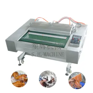 Continuous vacuum food packaging machine fish coconut packing machine vacuum food sealing machine meat packer