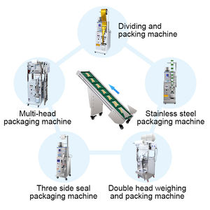 Fourniture de fabricant emballage automatique de sacs personnaliser la bande transporteuse verticale de levage mobile incliné en PVC et d'escalade - Product Image 2