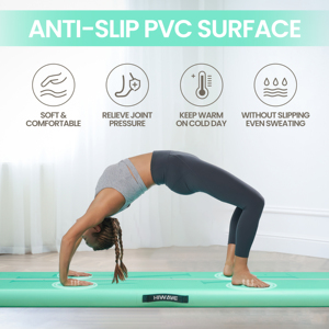 Tapis de yoga en PVC antidérapant avec logo personnalisé, impression UV, écologique, 10*3.3ft, épaisseur 10cm, double couche GM02 - Product Image 2