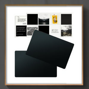 Carte de membre vierge en PVC noir mat, carte numérique sans contact NFC NTAG216 RFID, carte de visite numérique, fréquence 13,56 MHz pour paiement, hôtel - Product Image 2