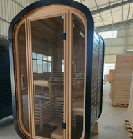 Sauna traditionnel en cèdre rouge canadien pour 2 personnes, mini sauna intérieur avec chauffage, écologique